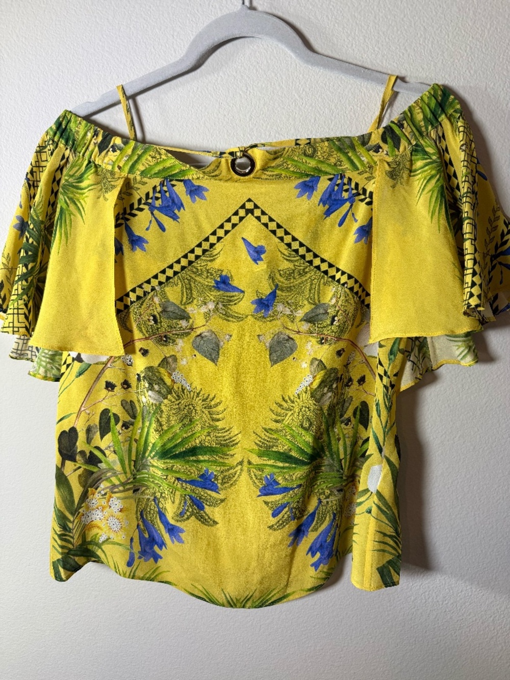 TED BAKER HALTER/OFF SHOULDER BLOUSE SIZE 1